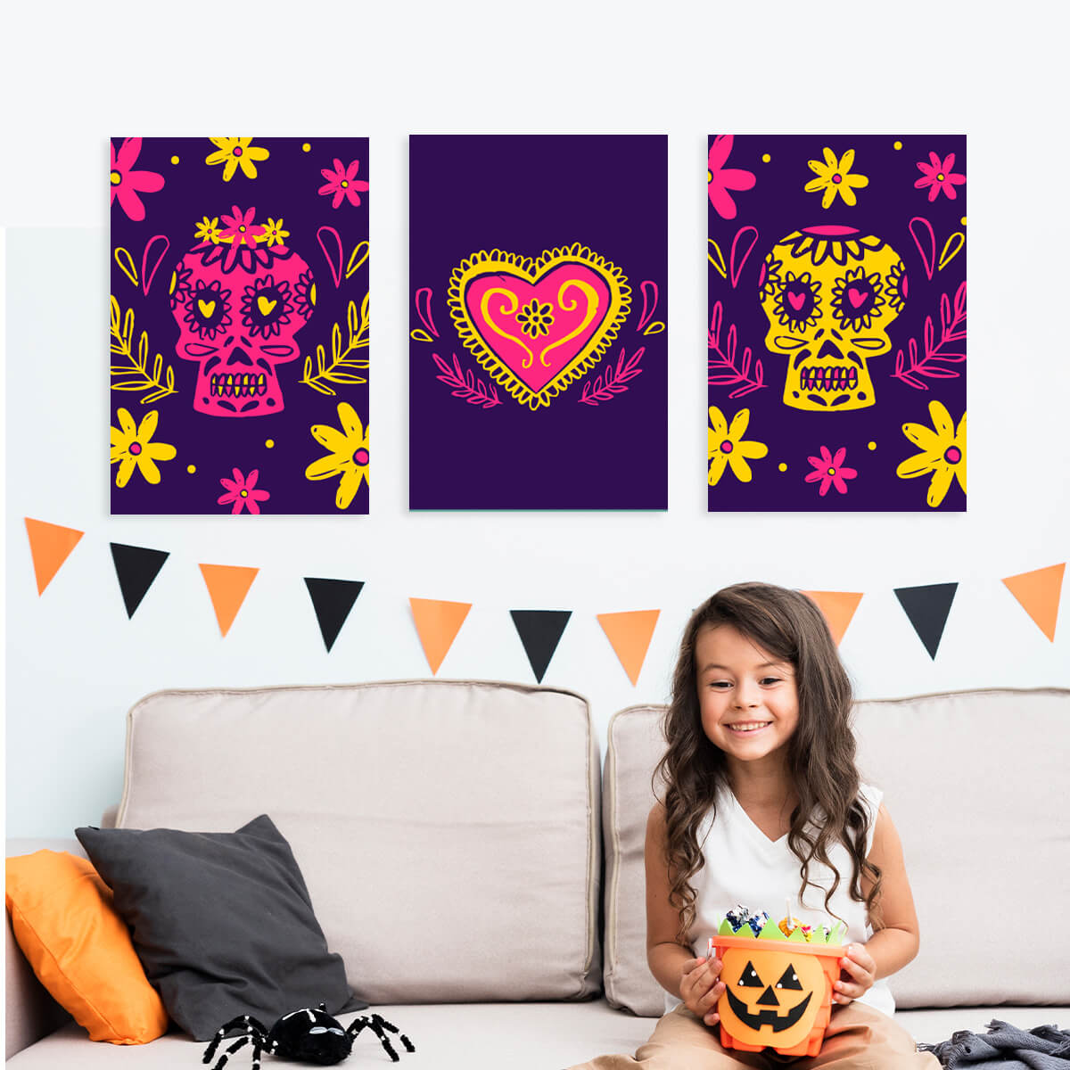 CANVAS113 - Flores y Calaveras