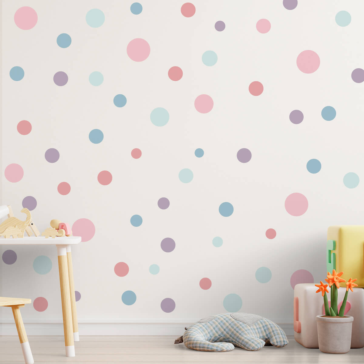 PAT15 - Polka Dots Armonía en Tonos Pastel