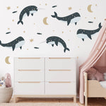 VREP45 - ¡REPOSICIONABLE! Ballenas en el Océano