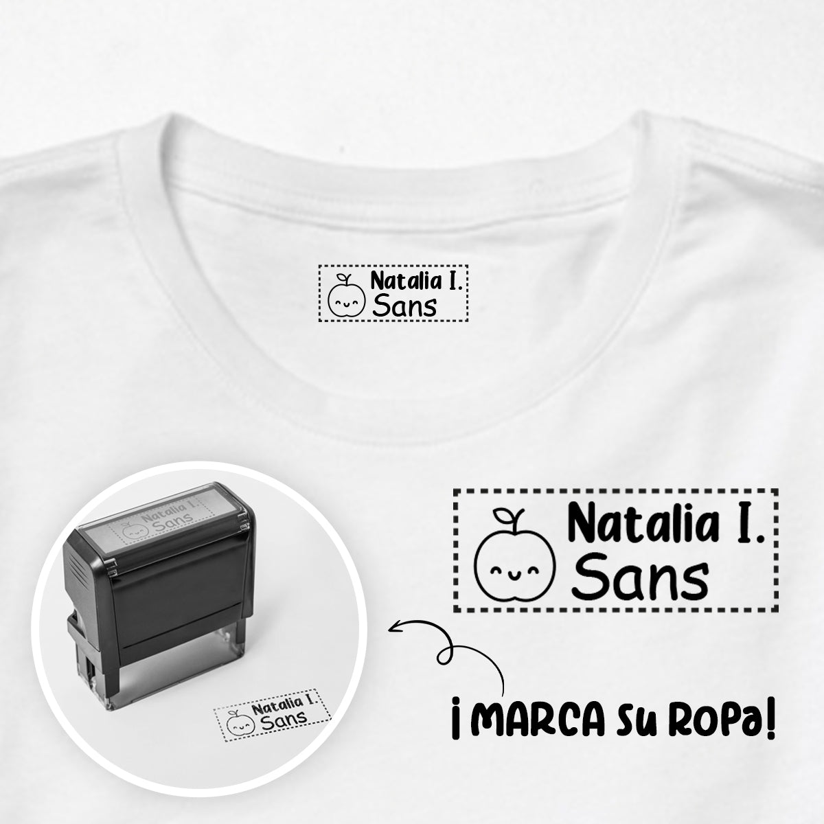 SELLO03 – Manzana feliz