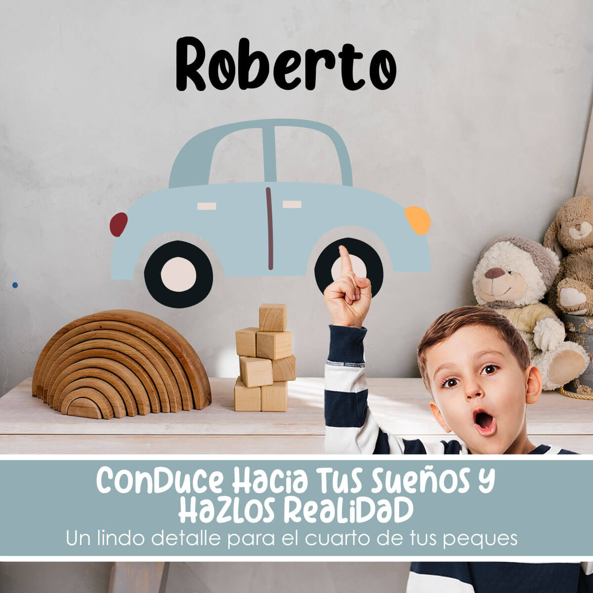 NO61 - Cochecito con nombre personalizado