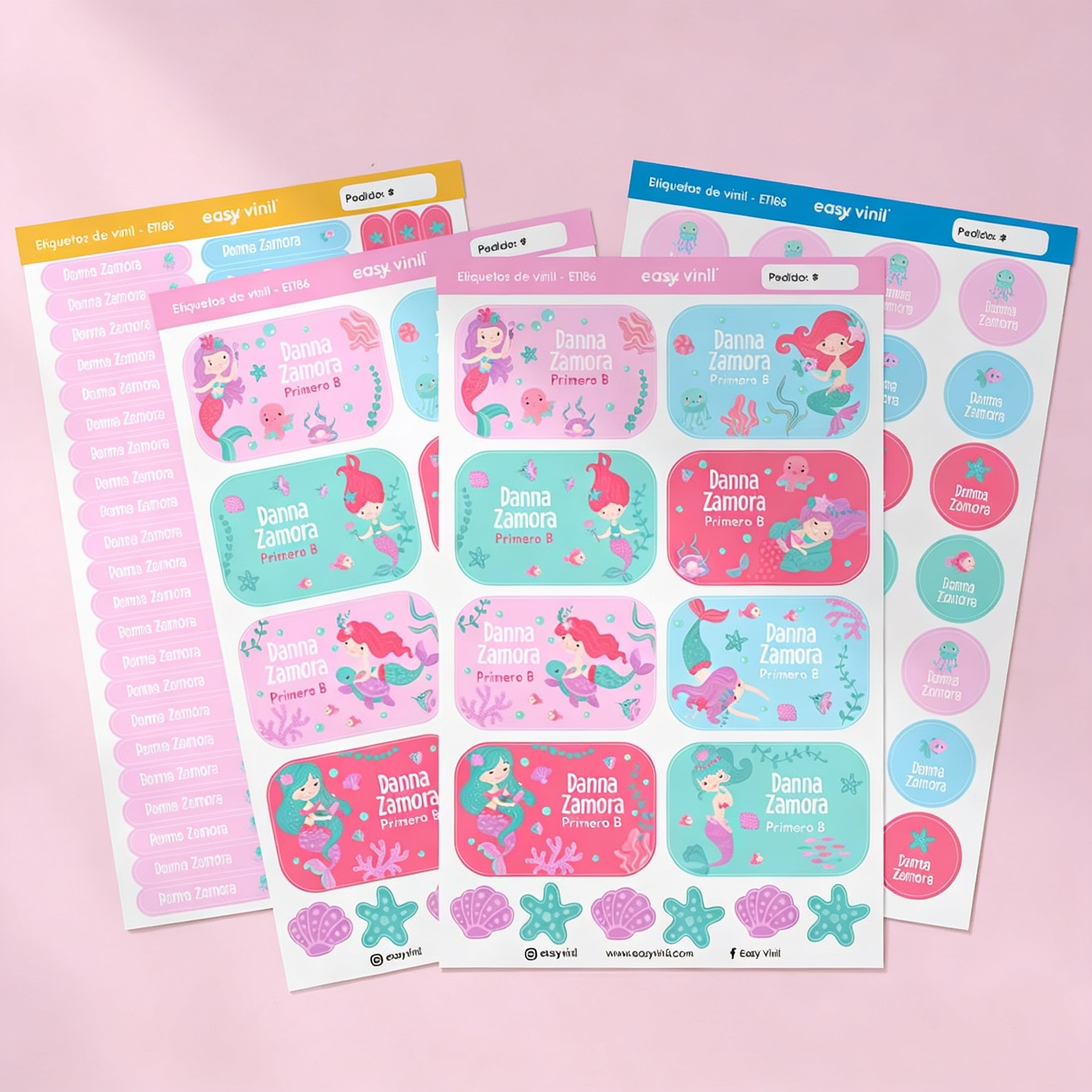 Etiquetas para niñas