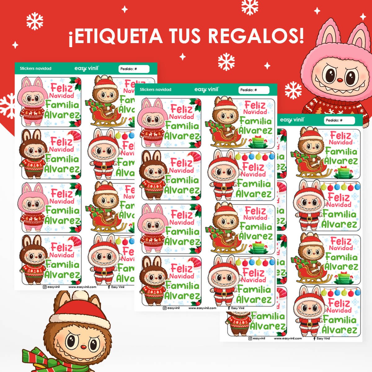 ETINAV73 - Labubus en Navidad