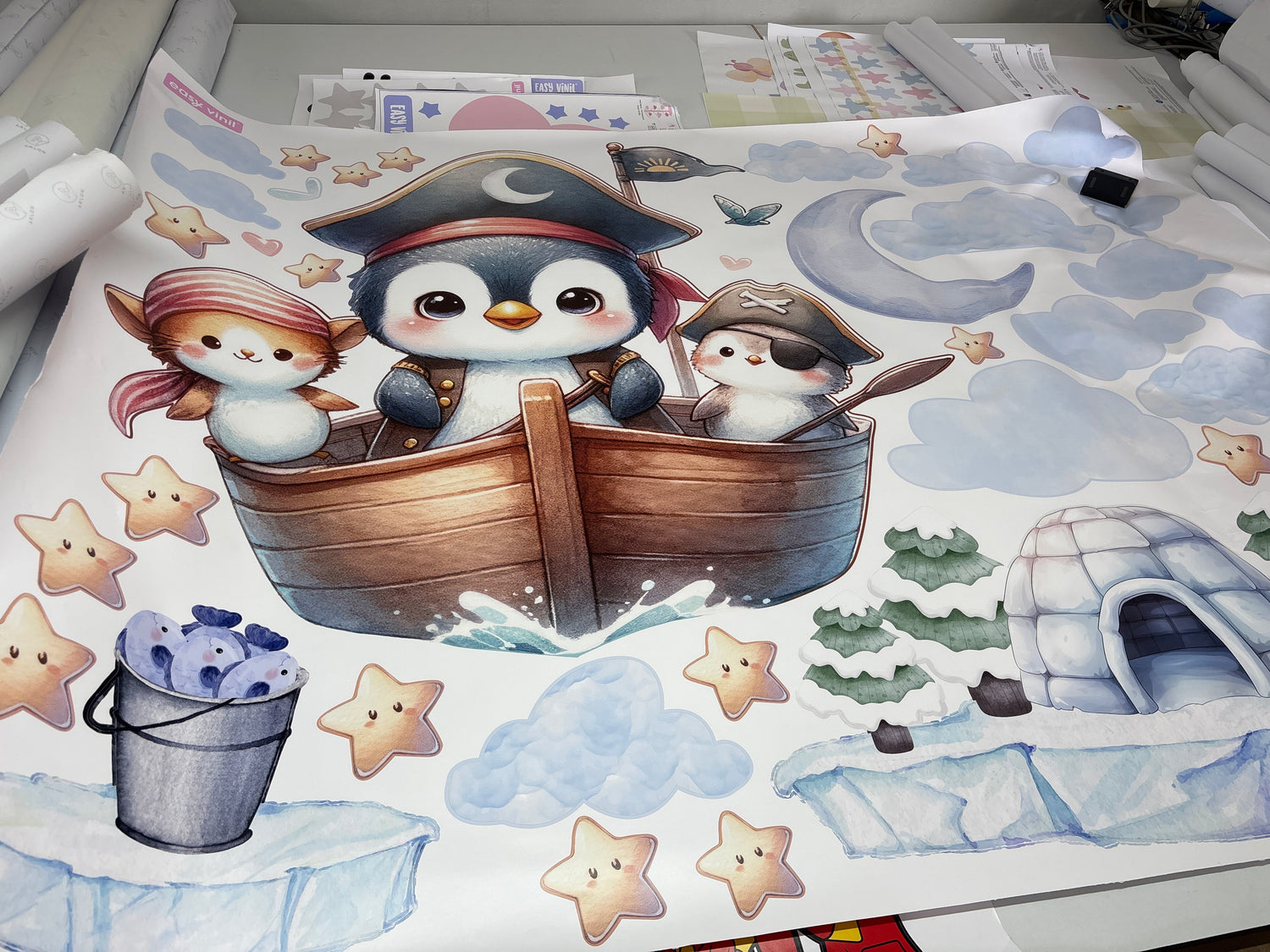 Remate Escena de pingüino