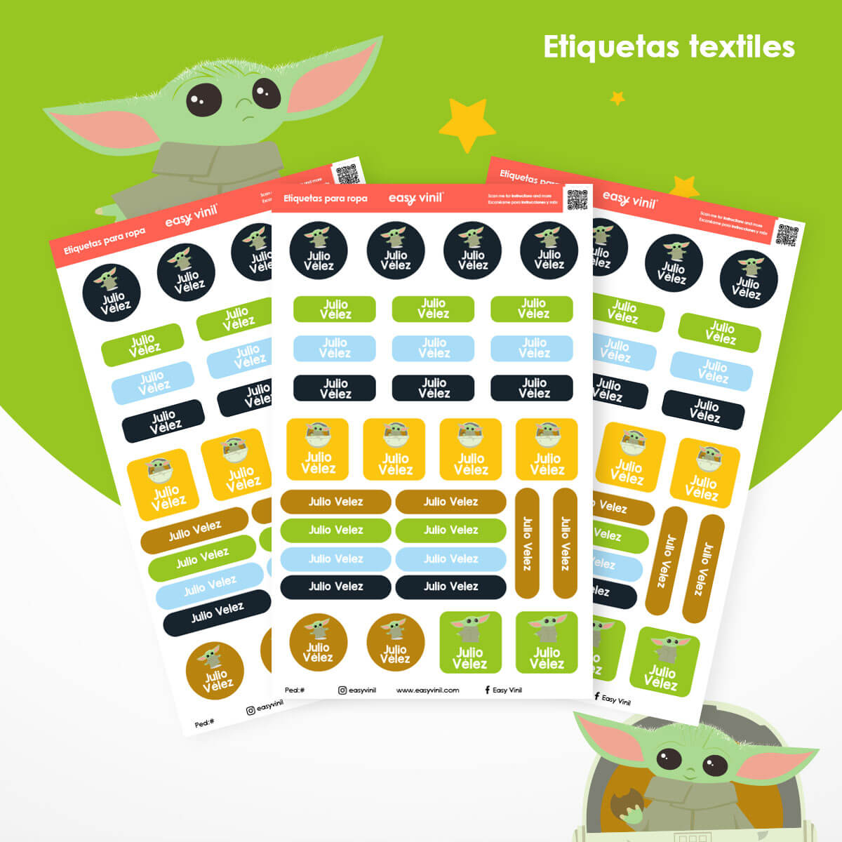 TEXTIL129 - Baby Yoda