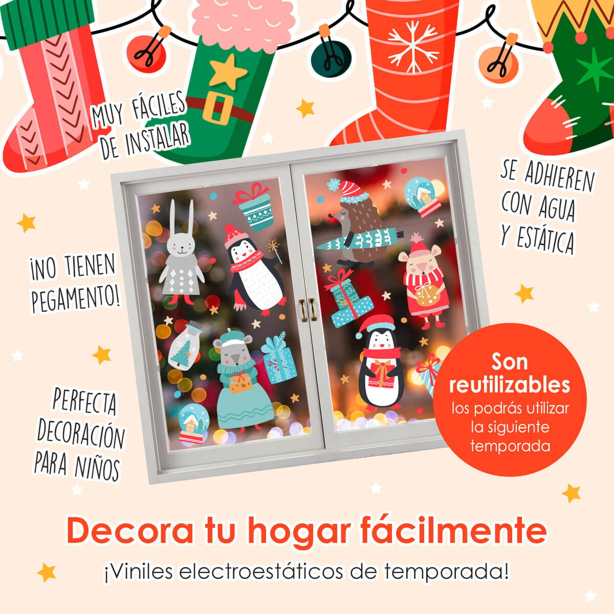 NAV80 - Vinil Electroestático Sueños de Nochebuena