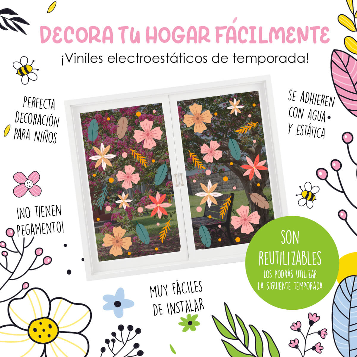 PRIM11 - Vinil Electroestático Melodía Floral