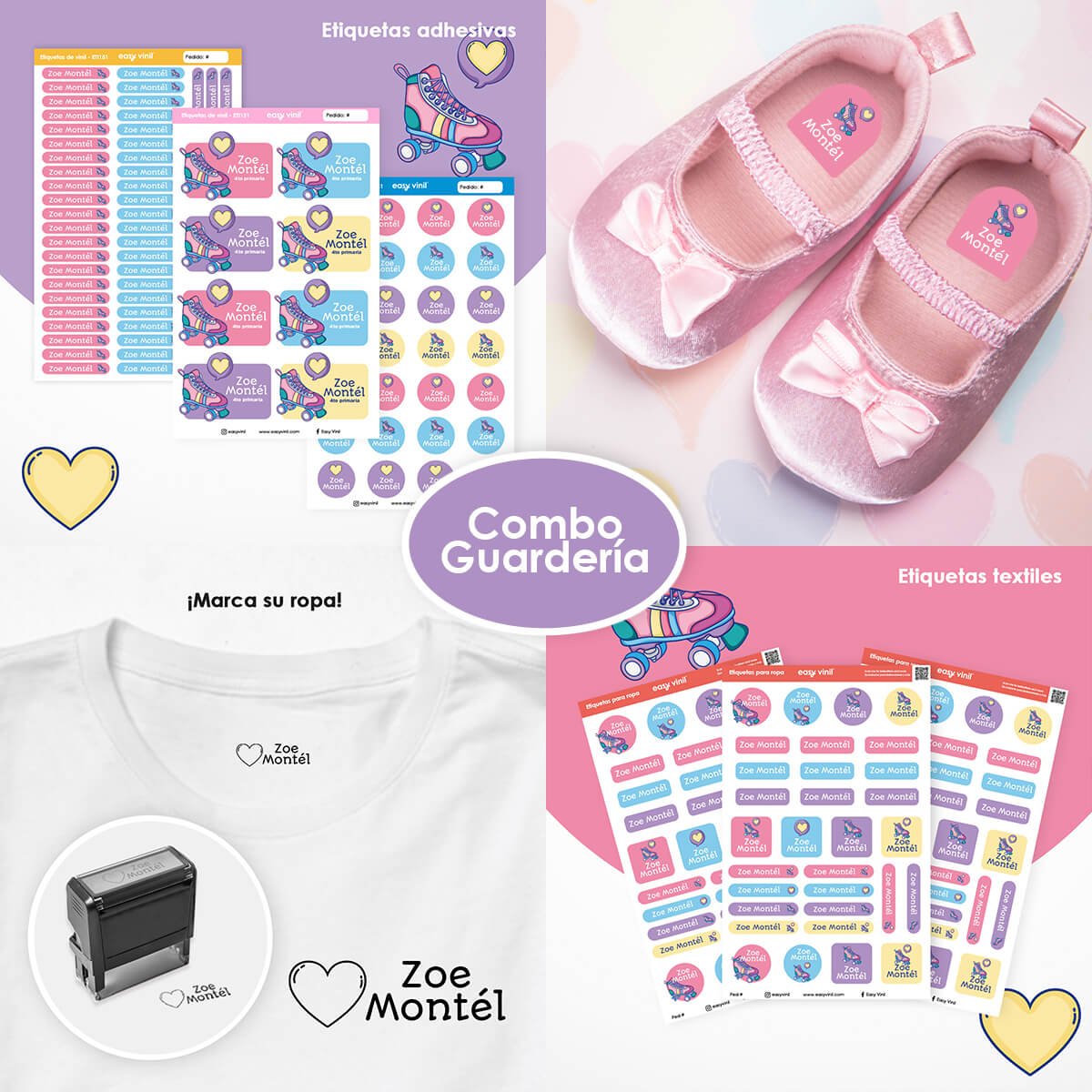 Combo Guarderia151 - Rosa en ruedas