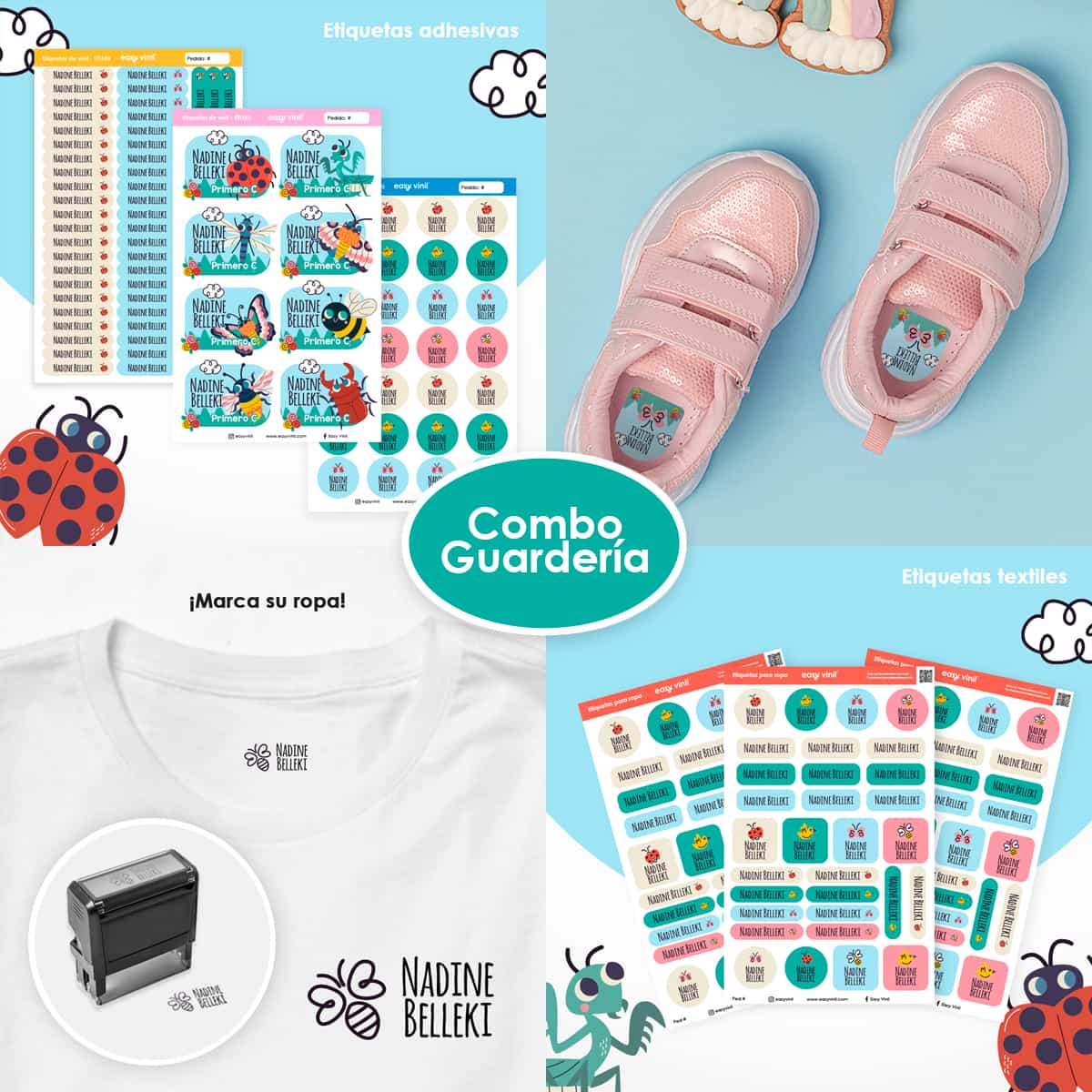 Combo Guarderia227 - Bichitos