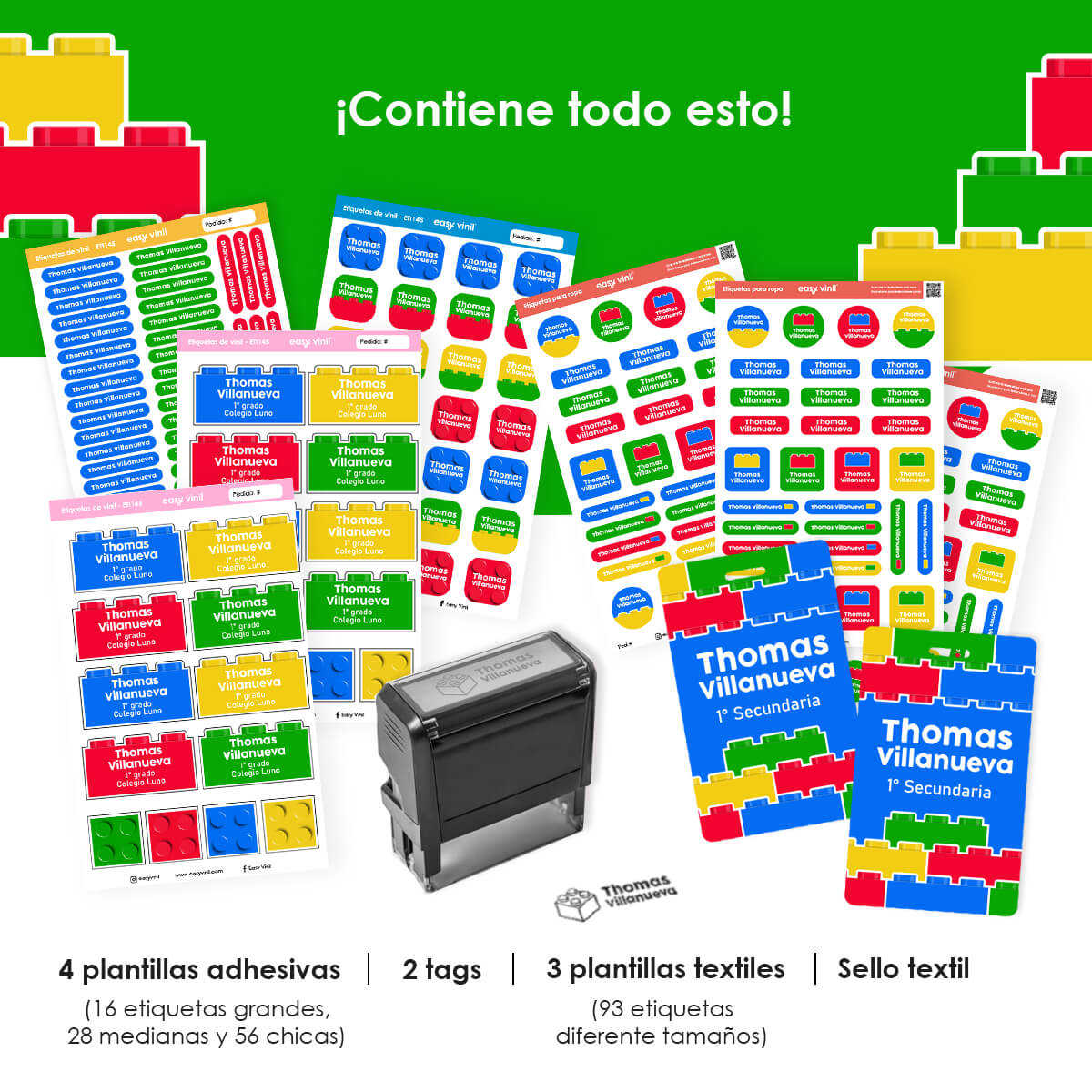 CBACK145 - Legos de Colores