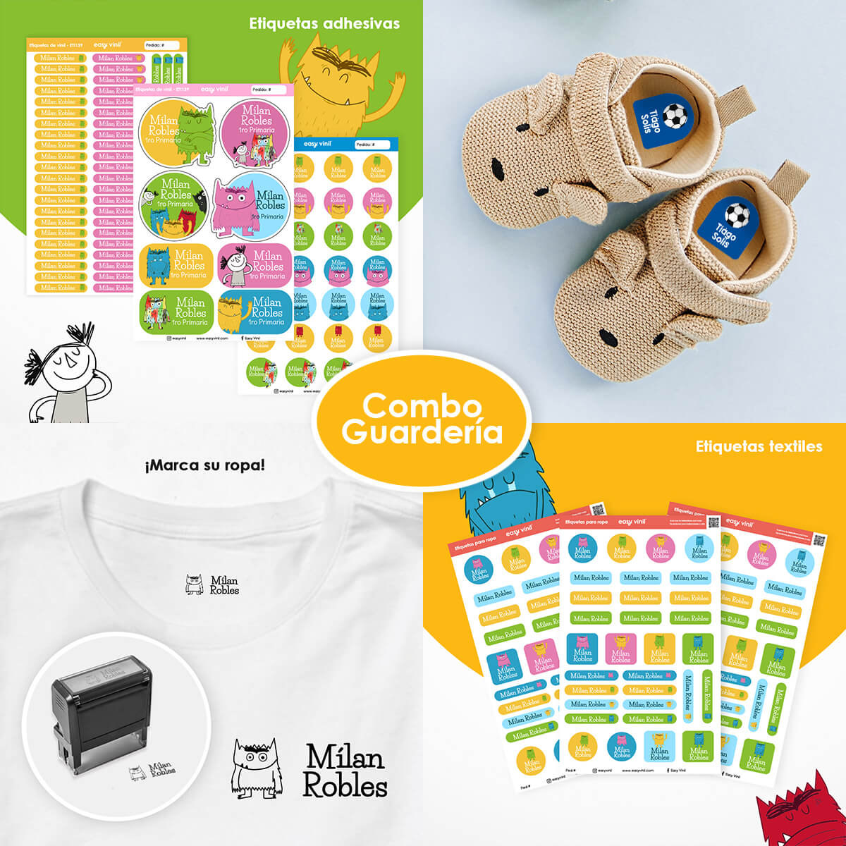 Combo Guarderia139 - Monstruo de Colores