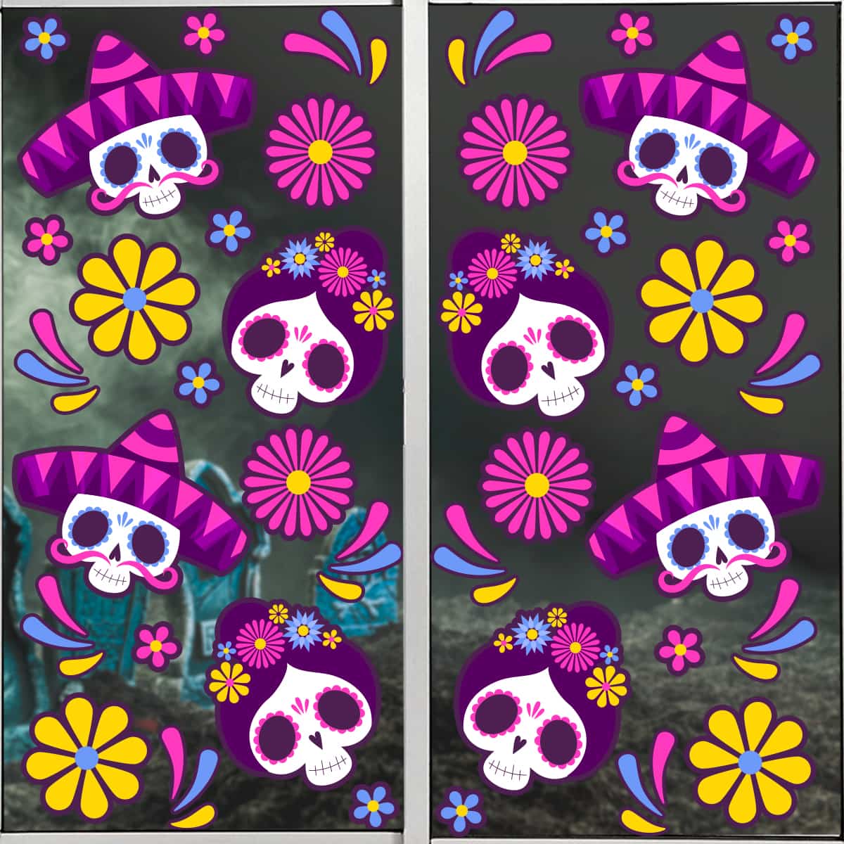 HALL87 - Vinil Electroestático Entre Cempasúchil y Calaveras