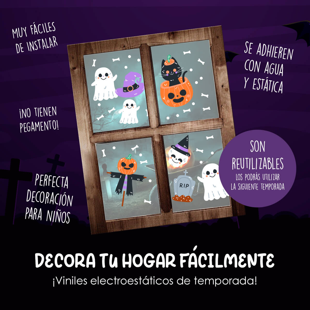 HALL37 - Vinil Electroestático Halloween adventures