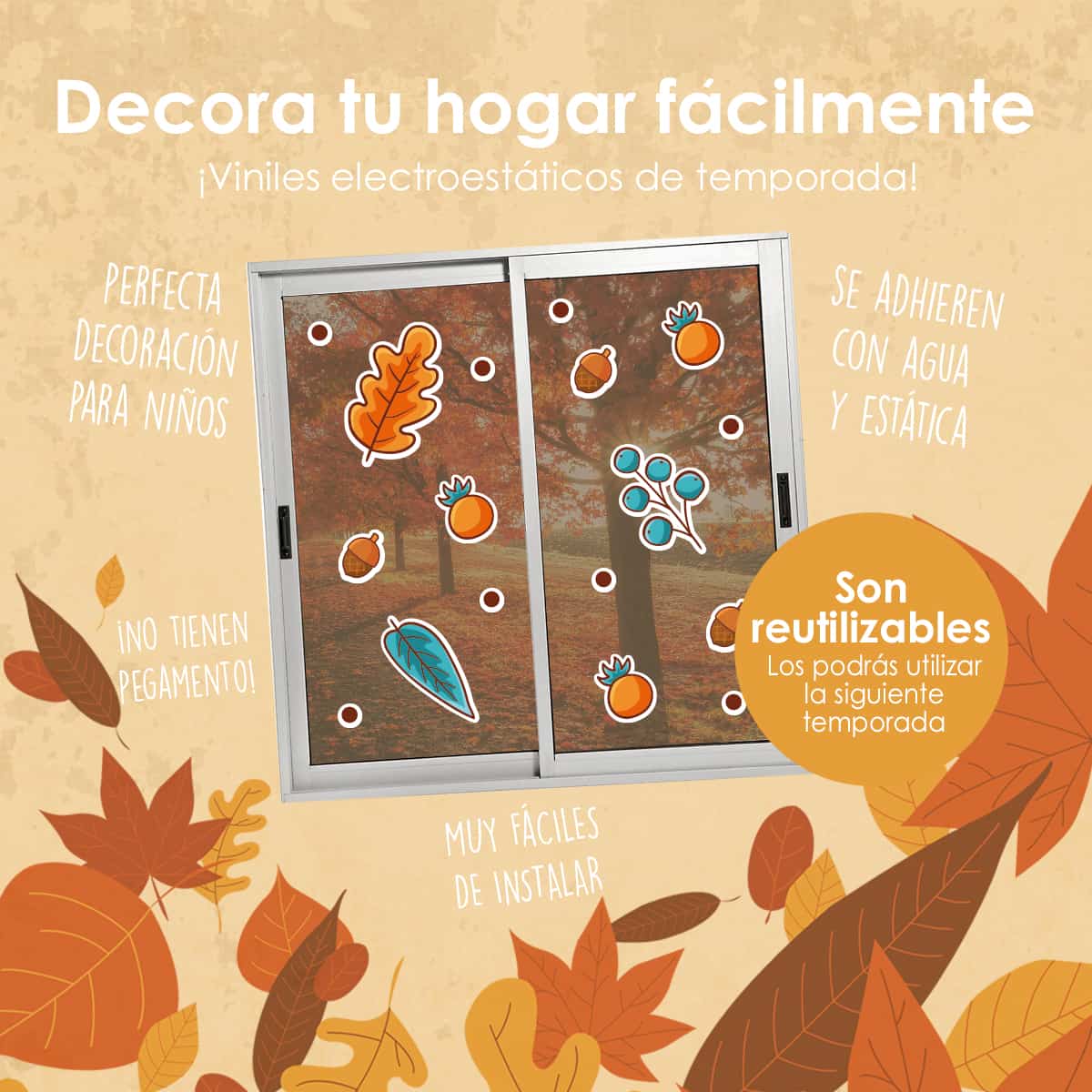 OTO08 - Vinil Electroestático Susurros de Otoño