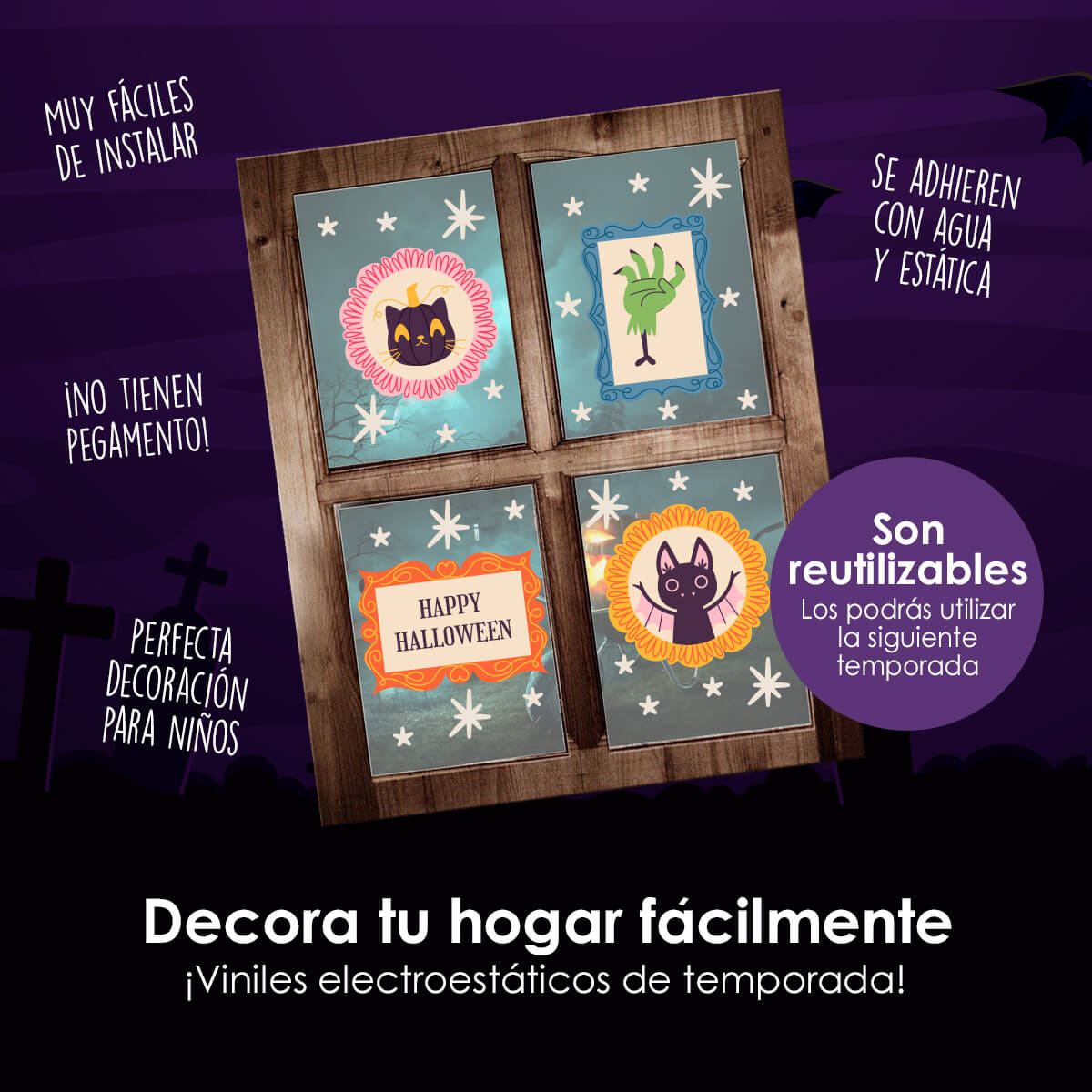 HALL80 - Vinil Electroestático Toque Hallowinesco