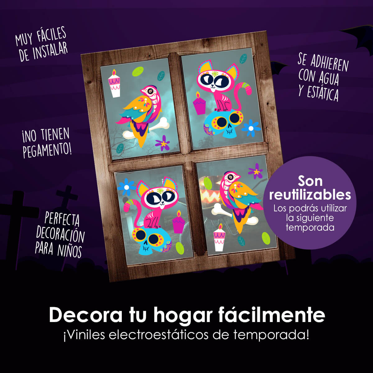 HALL82 - Vinil Electroestático Guías del Más Allá