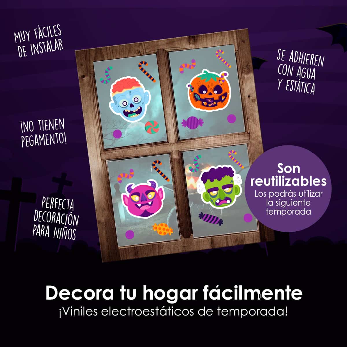 HALL83 - Vinil Electroestático Misterios en la Oscuridad