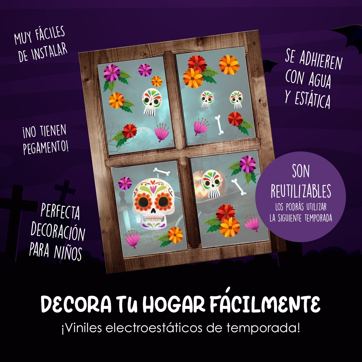 HALL41 - Vinil Electroestático Day of the dead