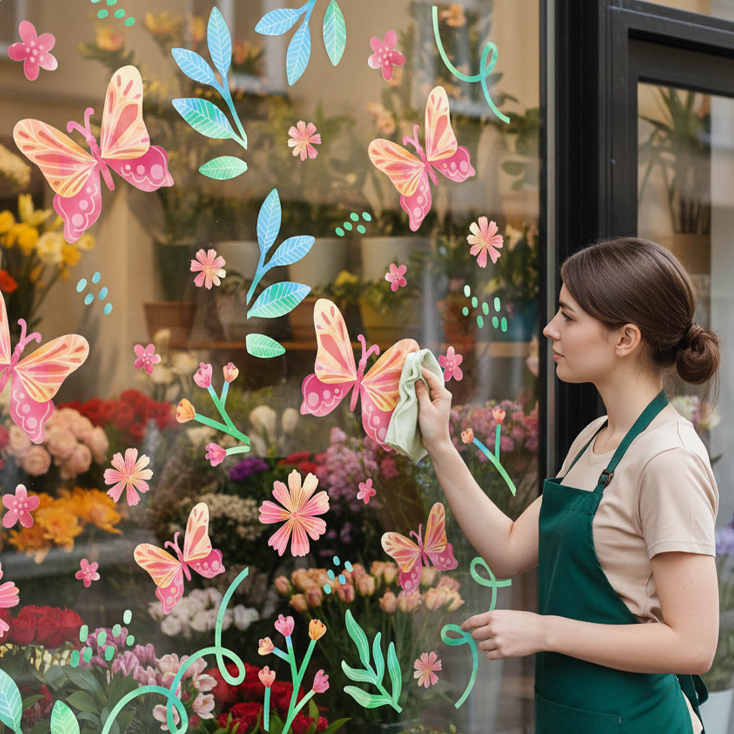 PRIM16 - Vinil Electroestático Alas en Flor