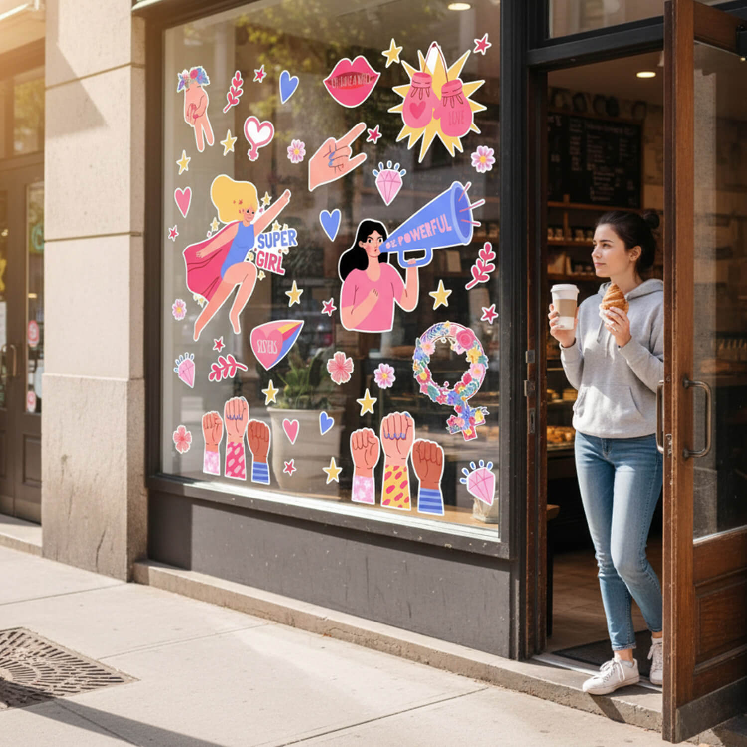 ELECTRO01 - Vinil Electroestático Mujeres que inspiran