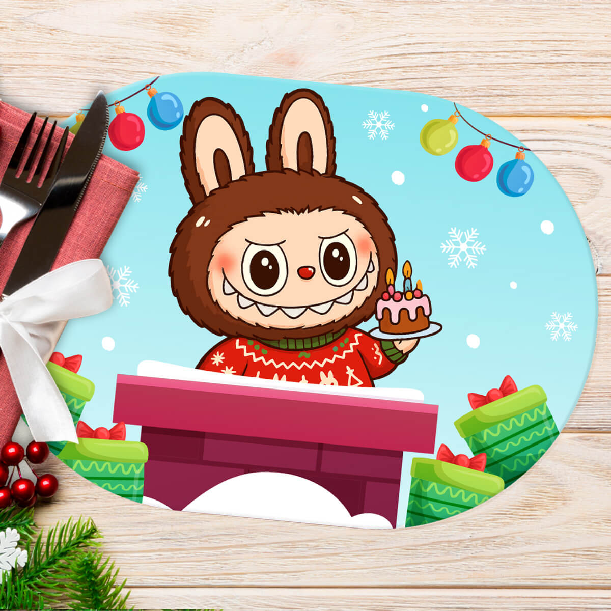 MANTNAV22-  Labubus Navideños