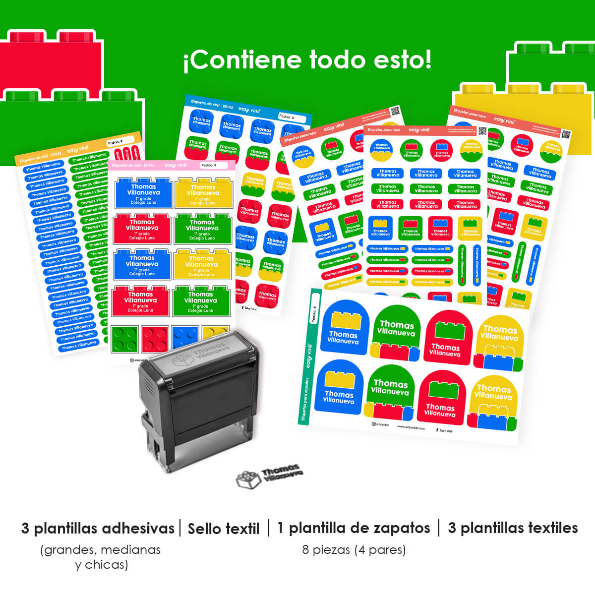 Combo Guarderia145 - Legos de Colores