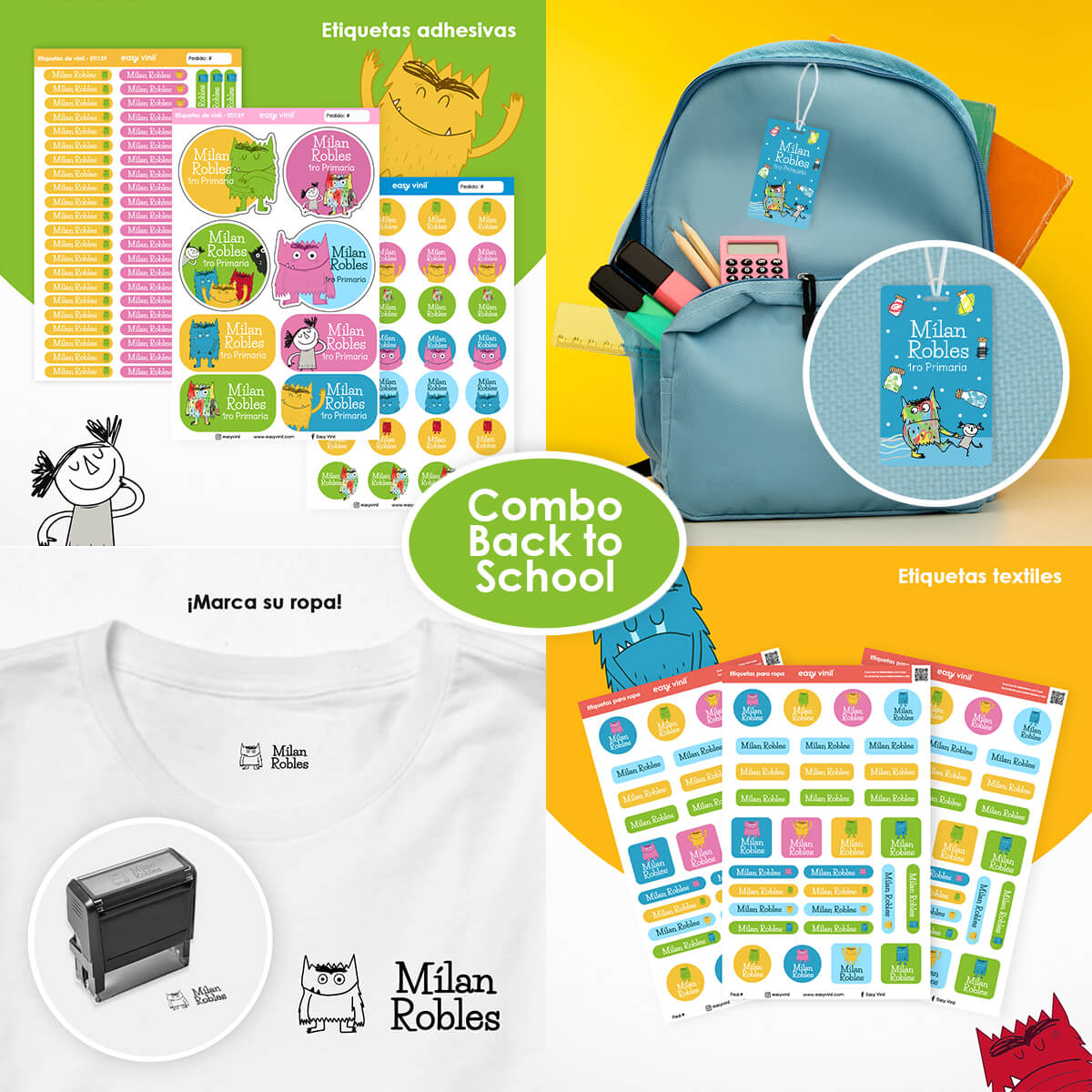 CBACK139 - Monstruo de Colores