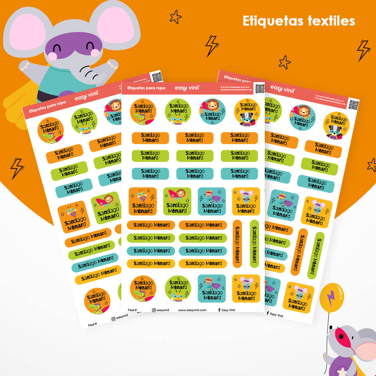 TEXTIL237 - Héroes peludos
