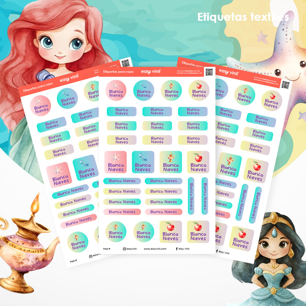 TEXTIL163 - Princesas Encantadoras