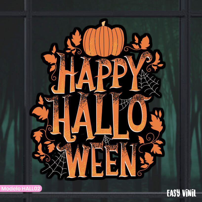 HALL03 - Vinil Electroestático Frase Halloween
