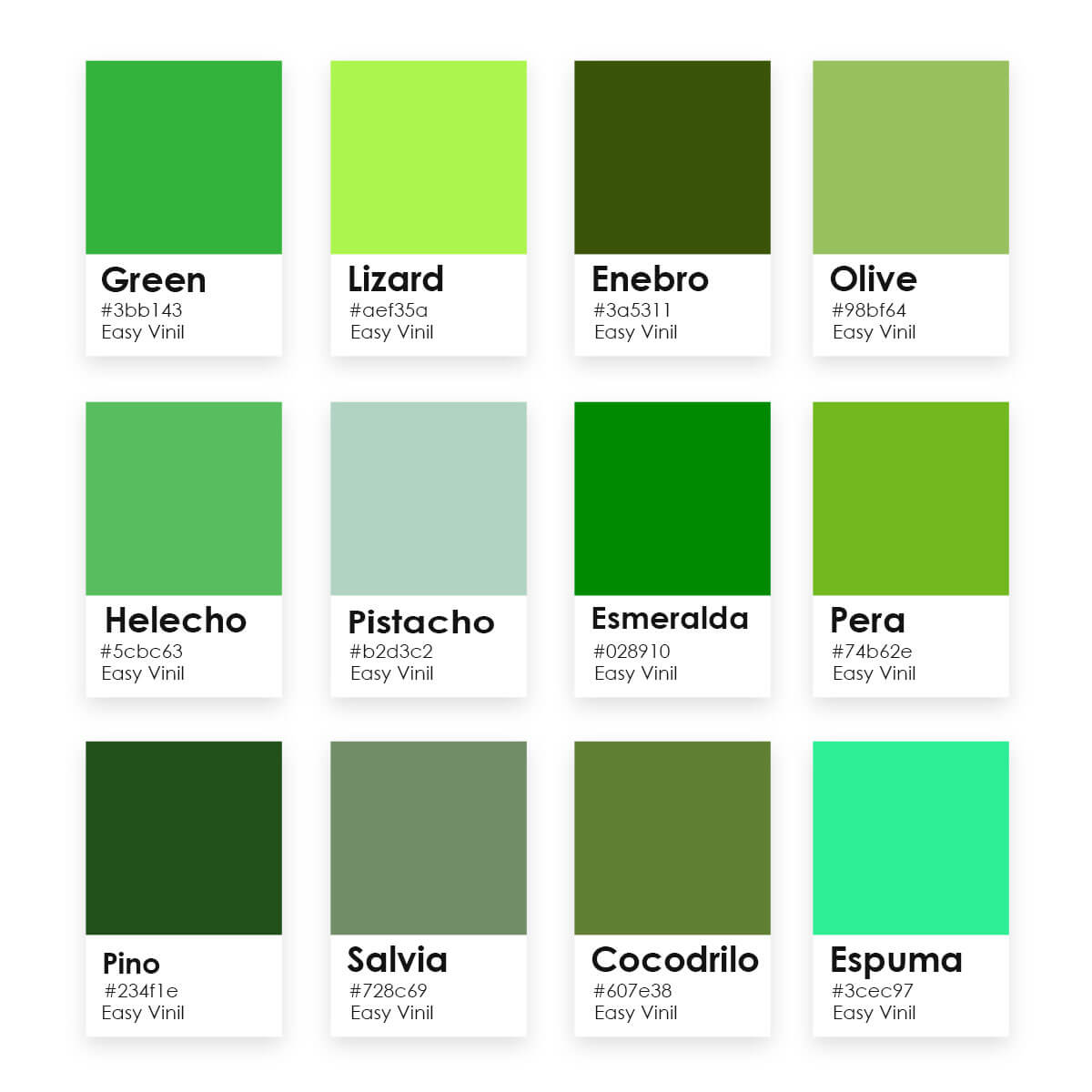 PAT04- Patrón Estrellas Verdes ¡Escoge tu tonalidad de verde favorita!